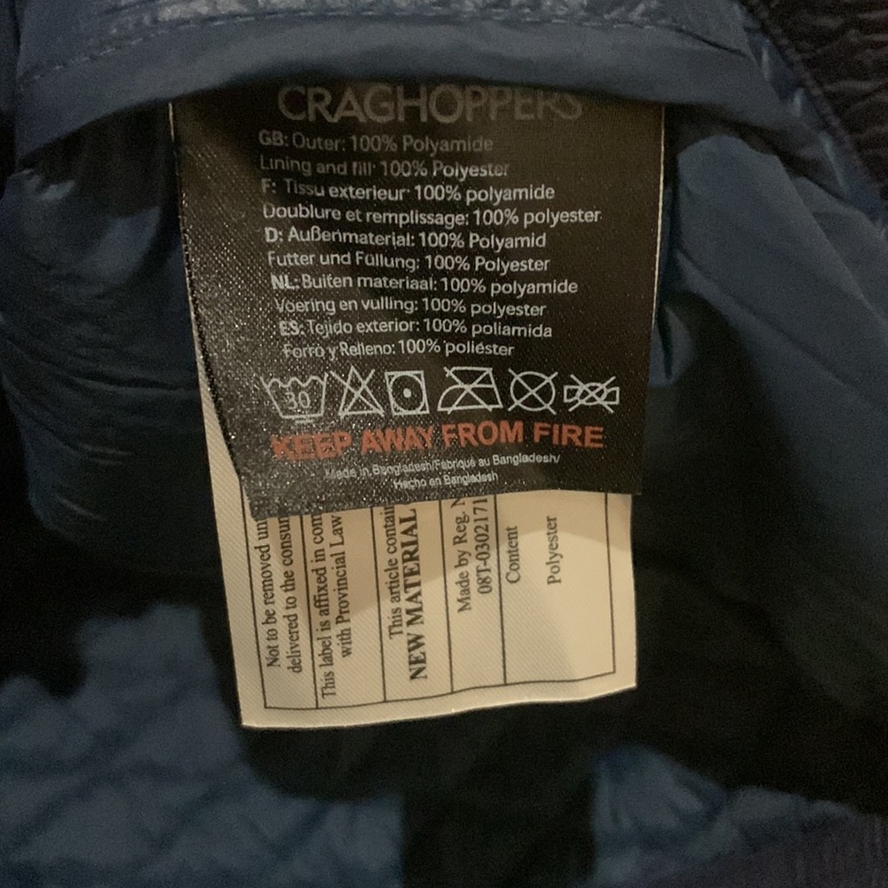 NWT Craghoppers thermopro exploit hooded jacket size 8/M - Picture 8 of 10